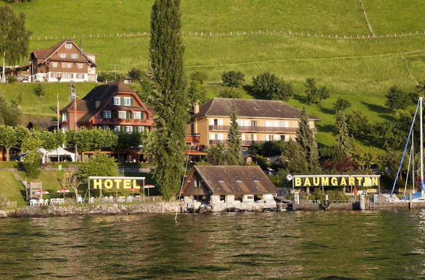 Hôtel Gastehaus Baumgarten à Kehrsiten Extérieur photo